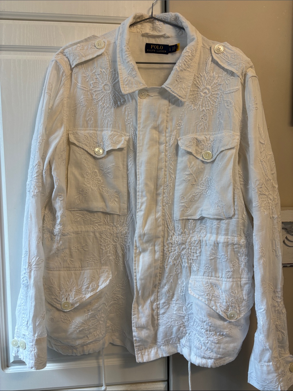 Polo Ralph Lauren Linen Embroidered Chore Jacket